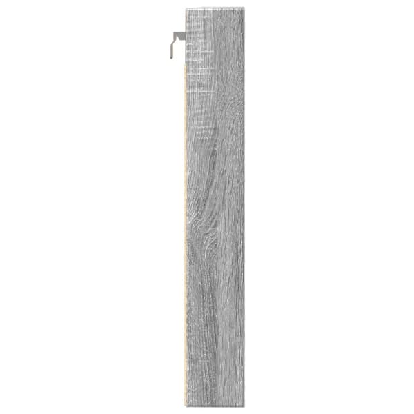 vidaXL vitrineskab 80x8,5x58 cm konstrueret træ grå sonoma-eg