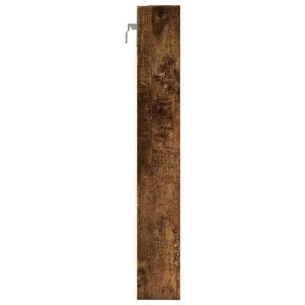 vidaXL Hyller røkt eik 80x8,5x58 cm konstruert tre