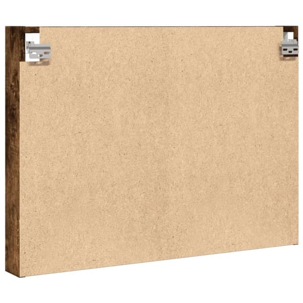 vidaXL Hyller røkt eik 80x8,5x58 cm konstruert tre