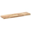 Miniatyrbilde 4 av 10: vidaXL Flytende hyller 2 stk 80x20x4 cm ubehandlet heltre akasie