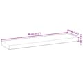 Miniatyrbilde 10 av 10: vidaXL Flytende hyller 2 stk 80x20x4 cm ubehandlet heltre akasie