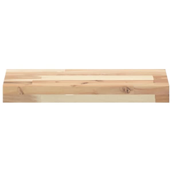 vidaXL væghylder 2 stk. 60x20x4 cm ubehandlet massivt akacietræ
