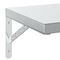Miniatyrbilde 9 av 10: vidaXL Vegghyller 2 stk 50x30 cm sølv rustfritt stål