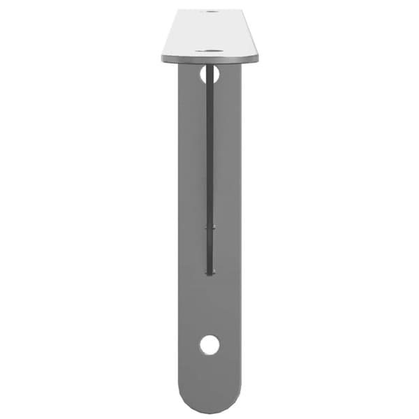 vidaXL Hyllebraketter 4 stk 30x2,5x15,5 cm sølv rustfritt stål