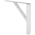 Miniatyrbilde 9 av 11: vidaXL Hyllebraketter 4 stk 30x2,5x15,5 cm sølv rustfritt stål