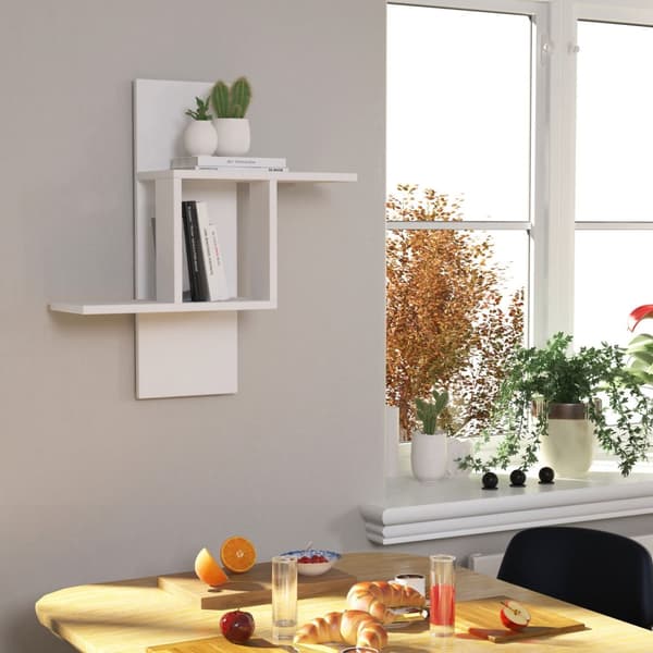 Chic Home Mila seinähylly 20x64xK70 cm, valkoinen