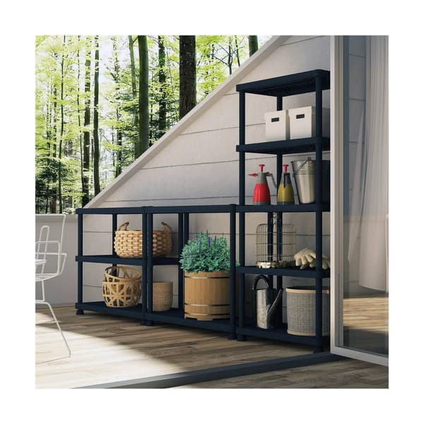 Bokhylla Terry S-4 Harts 4 Hyllor (60 x 30 x 132 cm)