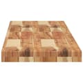 Miniatyrbilde 6 av 9: vidaXL Flytende hylle 120x30x4 cm oljebehandlet heltre akasie
