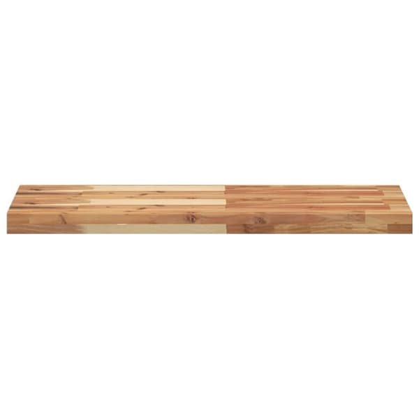vidaXL Kelluva hylly 100x30x4 cm öljytty täysi akasiapuu