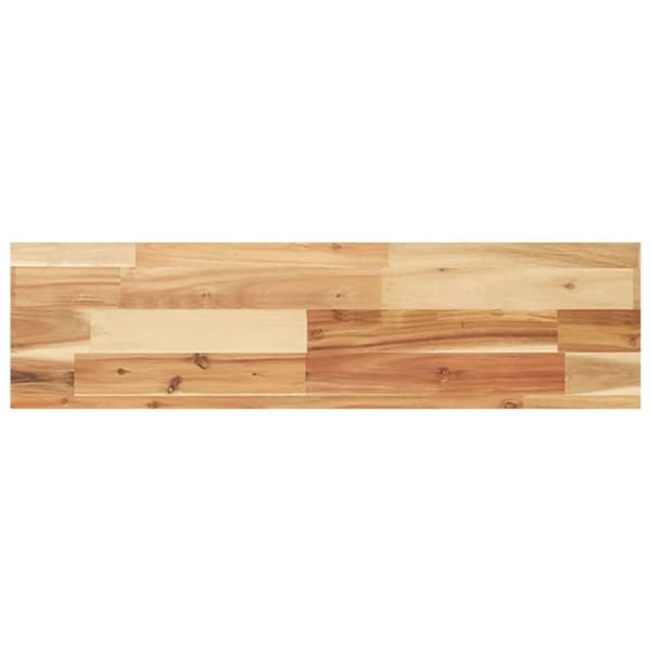 vidaXL Kelluva hylly 100x20x4 cm öljytty täysi akasiapuu