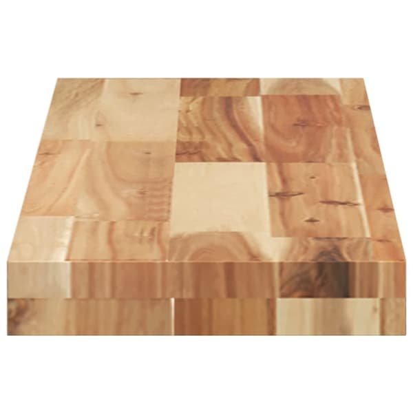vidaXL Kelluva hylly 100x20x4 cm öljytty täysi akasiapuu