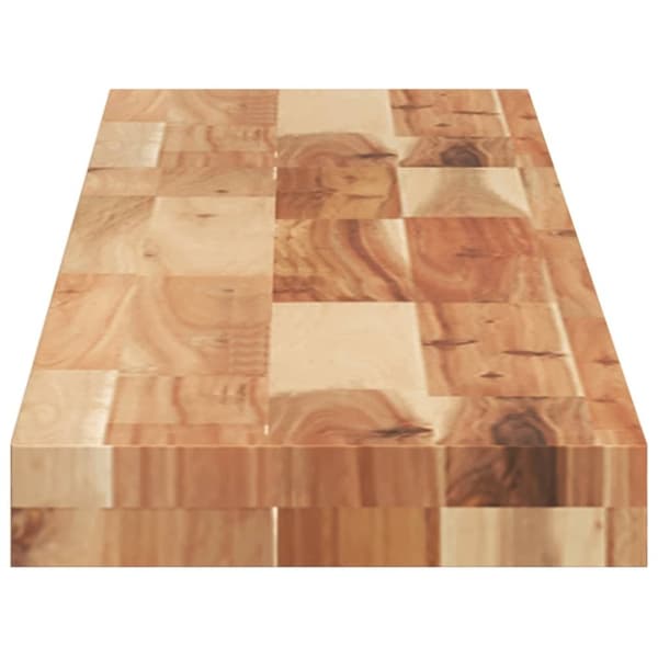 vidaXL Flytende hylle 140x20x4 cm oljebehandlet heltre akasie