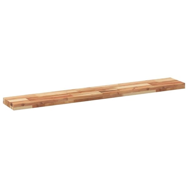 vidaXL Flytende hylle 140x20x4 cm oljebehandlet heltre akasie
