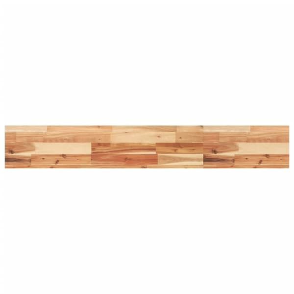 vidaXL Flytende hylle 140x20x4 cm oljebehandlet heltre akasie