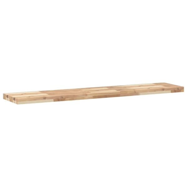 vidaXL Flytende hylle 120x30x4 cm ubehandlet heltre akasie