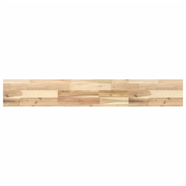 vidaXL Svävande hylla 140x20x4 cm obehandlat massivt akaciaträ