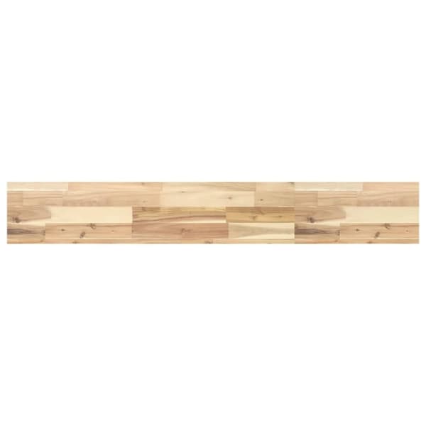 vidaXL Svävande hylla 120x20x4 cm obehandlat massivt akaciaträ