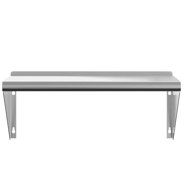vidaXL Vägghylla 75x30x31 cm silver rostfritt stål