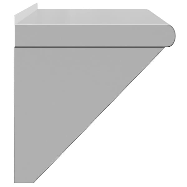 vidaXL Vägghylla 75x30x31 cm silver rostfritt stål