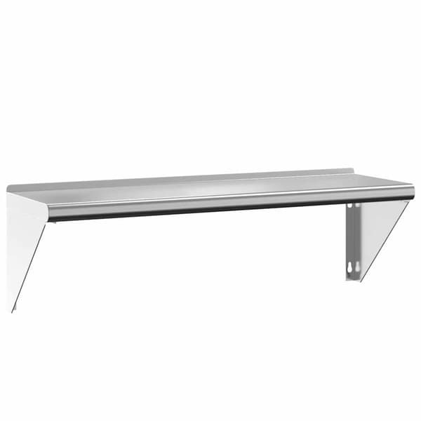 vidaXL Vegghylle 100x30x31 cm sølv rustfritt stål