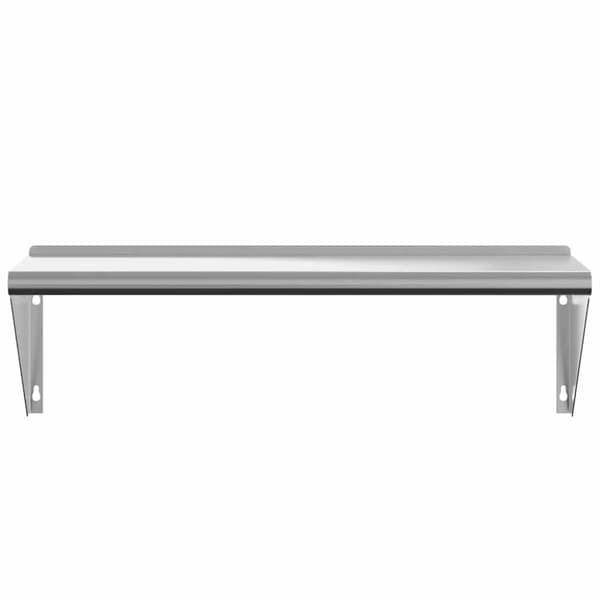 vidaXL Vegghylle 100x30x31 cm sølv rustfritt stål