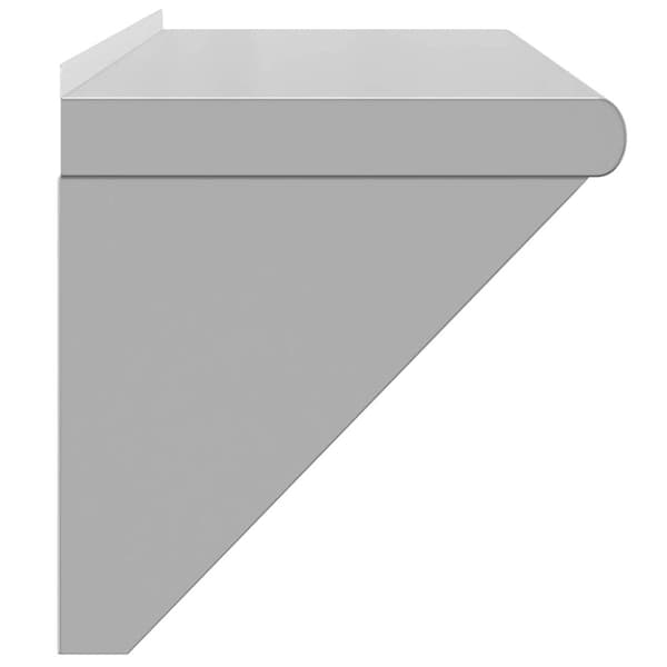 vidaXL Vegghylle 100x30x31 cm sølv rustfritt stål