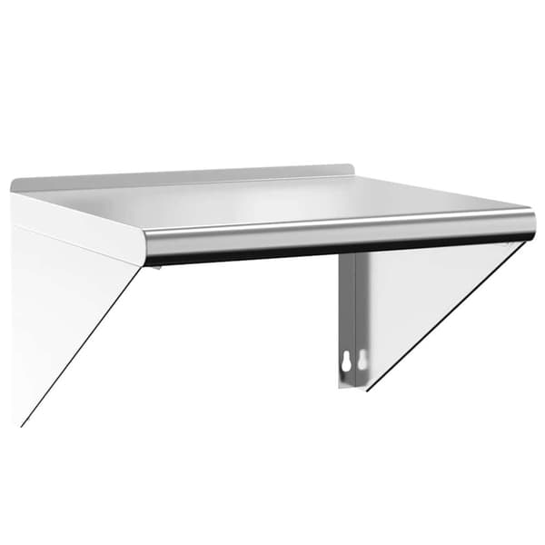vidaXL Vägghylla 50x45x31 cm silver rostfritt stål