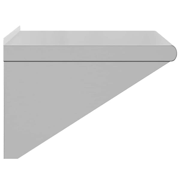 vidaXL Vägghylla 50x45x31 cm silver rostfritt stål