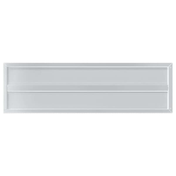 vidaXL Vegghyller 2 stk 100x30x3 cm sølv rustfritt stål