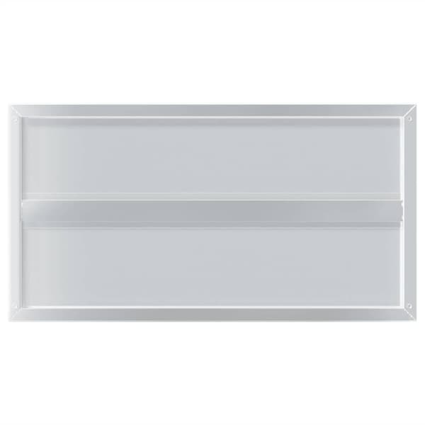 vidaXL Vegghyller 2 stk 75x40x3 cm sølv rustfritt stål