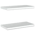 Miniatyrbilde 8 av 11: vidaXL Vegghyller 2 stk 50x23,5x3 cm sølv rustfritt stål
