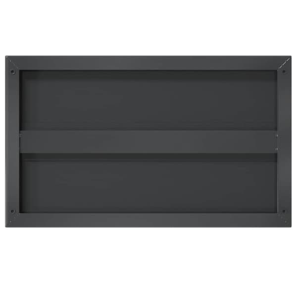 vidaXL Vegghyller 2 stk 75x30x3 cm svart rustfritt stål