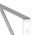 Miniatyrbilde 11 av 11: vidaXL Hyllebraketter 4 stk 40x2,5x25 cm sølv rustfritt stål