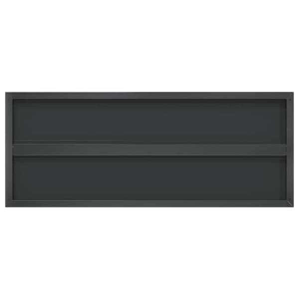 vidaXL Vägghyllor 2 st 100x40x3 cm svart rostfritt stål