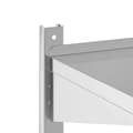 Miniatyrbild 9 av 11: vidaXL Vägghyllor 2 nivåer 100x40x60 cm silver rostfritt stål