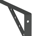 Miniatyrbilde 11 av 11: vidaXL Hyllebraketter 4 stk 30x2,5x15,5 cm svart rustfritt stål