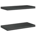 Miniatyrbilde 8 av 11: vidaXL Vegghyller 2 stk 50x23,5x3 cm svart rustfritt stål