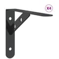 Pikkukuva 3 / 11: vidaXL Seinätelineet kpl 20x2,5x14 cm musta ruostumaton teräs