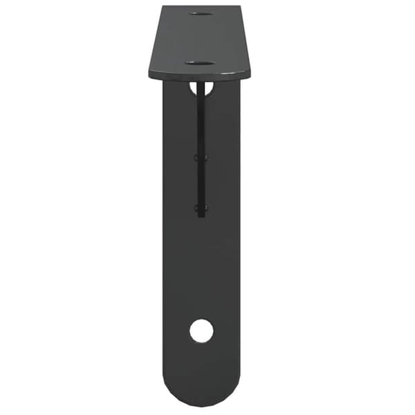 vidaXL Seinätelineet kpl 20x2,5x14 cm musta ruostumaton teräs