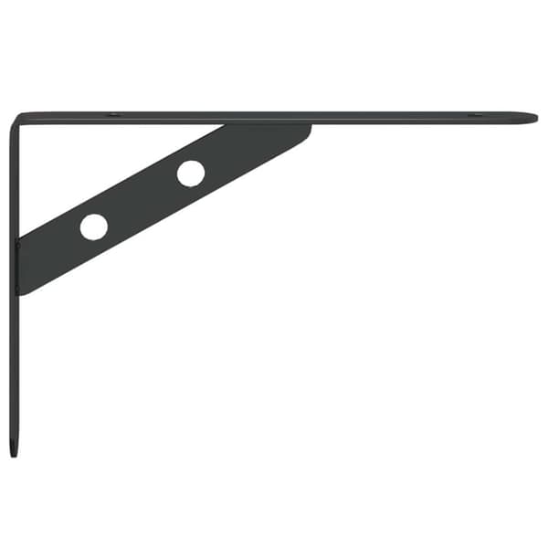 vidaXL Seinätelineet kpl 20x2,5x14 cm musta ruostumaton teräs