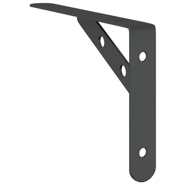 vidaXL Seinätelineet kpl 20x2,5x14 cm musta ruostumaton teräs