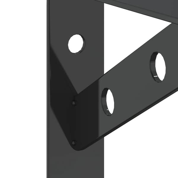 vidaXL Seinätelineet kpl 20x2,5x14 cm musta ruostumaton teräs