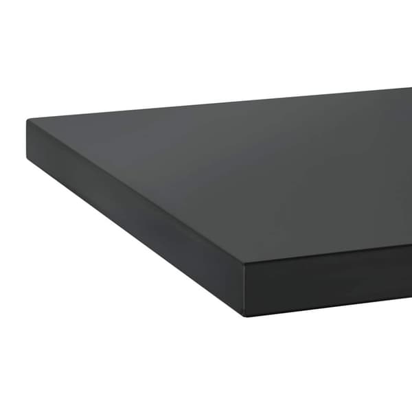 vidaXL Seinähyllyt 2 kpl 75x40x3 cm musta ruostumaton teräs