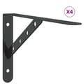 Pikkukuva 1 / 11: vidaXL Seinätelineet kpl 30x2,5x15,5 cm musta ruostumaton teräs