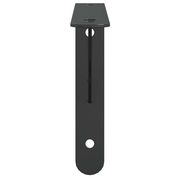 vidaXL Seinätelineet kpl 23,5x2,5x15,5 cm musta ruostumaton teräs
