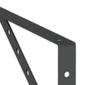 Pikkukuva 10 / 11: vidaXL Seinätelineet kpl 23,5x2,5x15,5 cm musta ruostumaton teräs