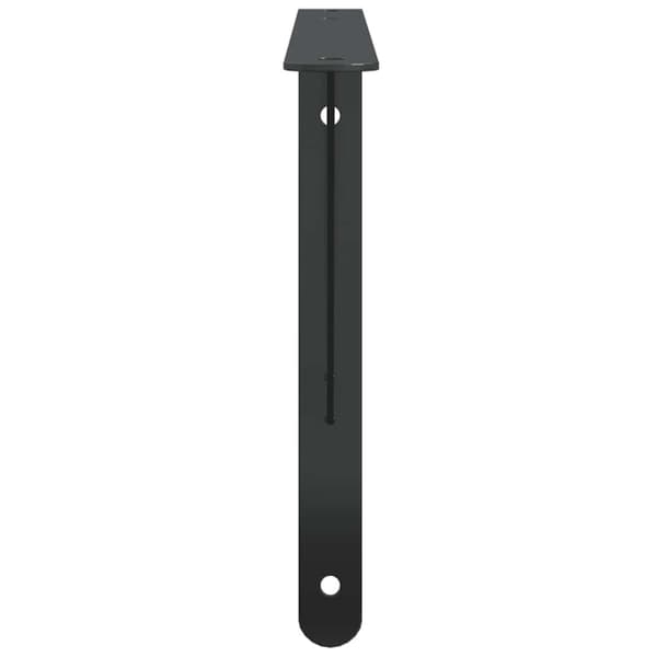 vidaXL Seinätelineet kpl 40x2,5x25 cm musta ruostumaton teräs