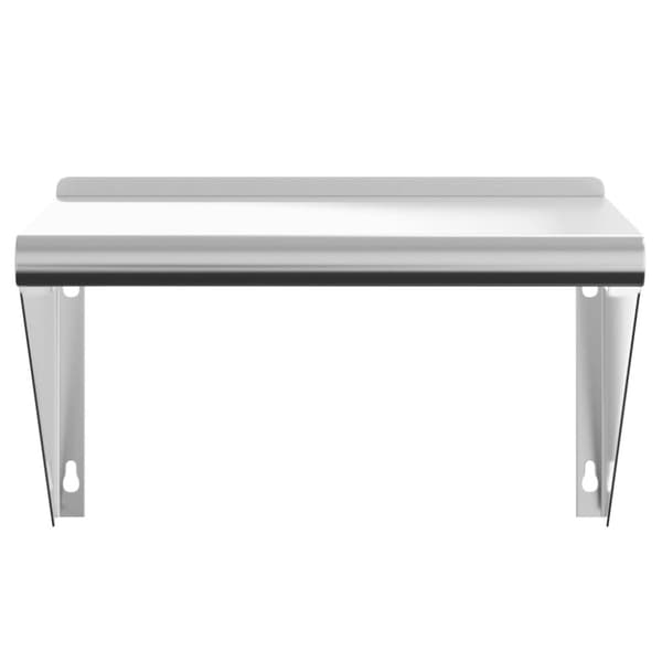vidaXL Vegghylle 50x30x31 cm sølv rustfritt stål
