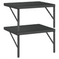 Miniatyrbilde 8 av 10: vidaXL Vegghyller 2 stk 50x40 cm svart rustfritt stål