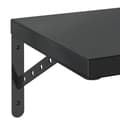 Miniatyrbilde 9 av 10: vidaXL Vegghyller 2 stk 100x30 cm svart rustfritt stål